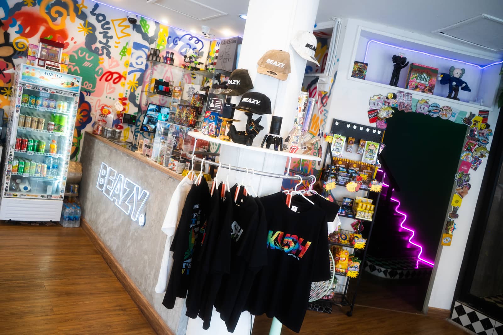 BEAZY merch in store
